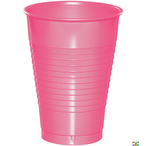 Candy Pink 16oz Plastic Cups 20ct.