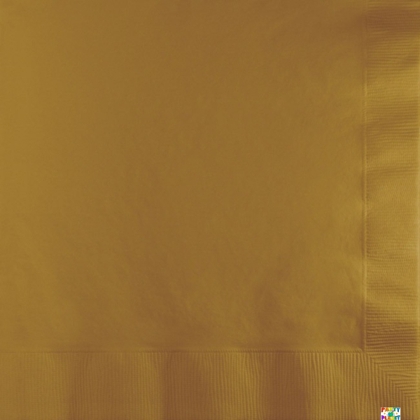 Glittering Gold 3ply Lunch Napkins 50ct.