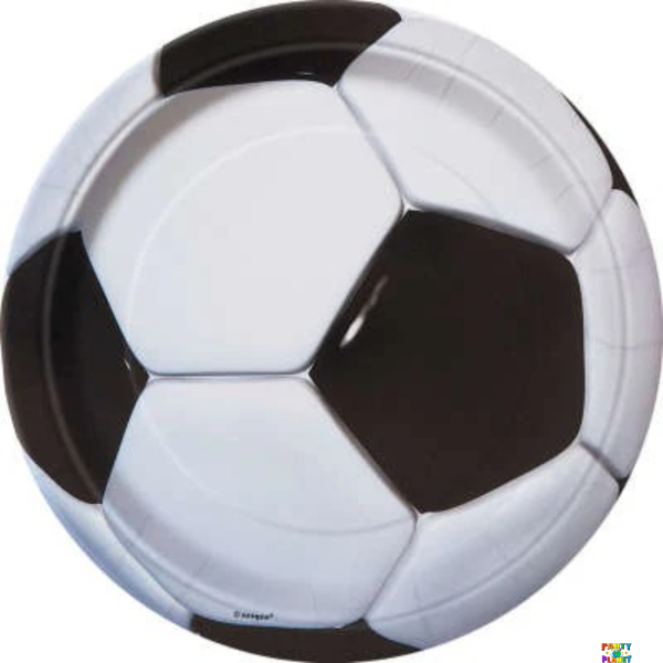 3D Soccer Round 9" Dinner Plates 8ct.