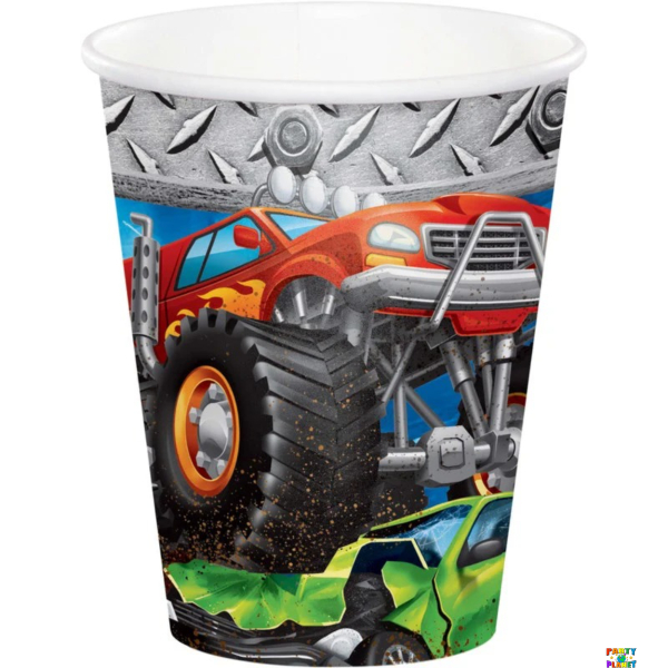 Monster Truck Rally 9oz Cups 8ct.