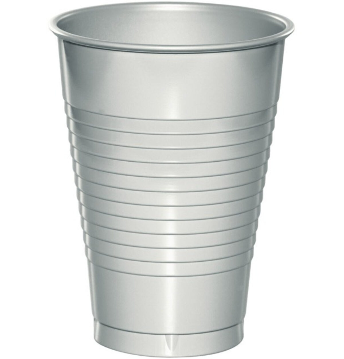 Shimmering Silver 16oz Plastic Cups 20ct.