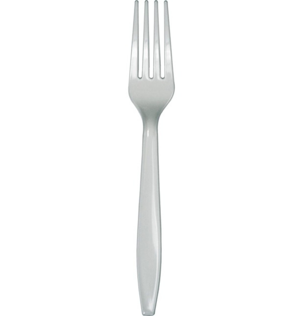 Shimmering Silver Plastic Forks 24ct.