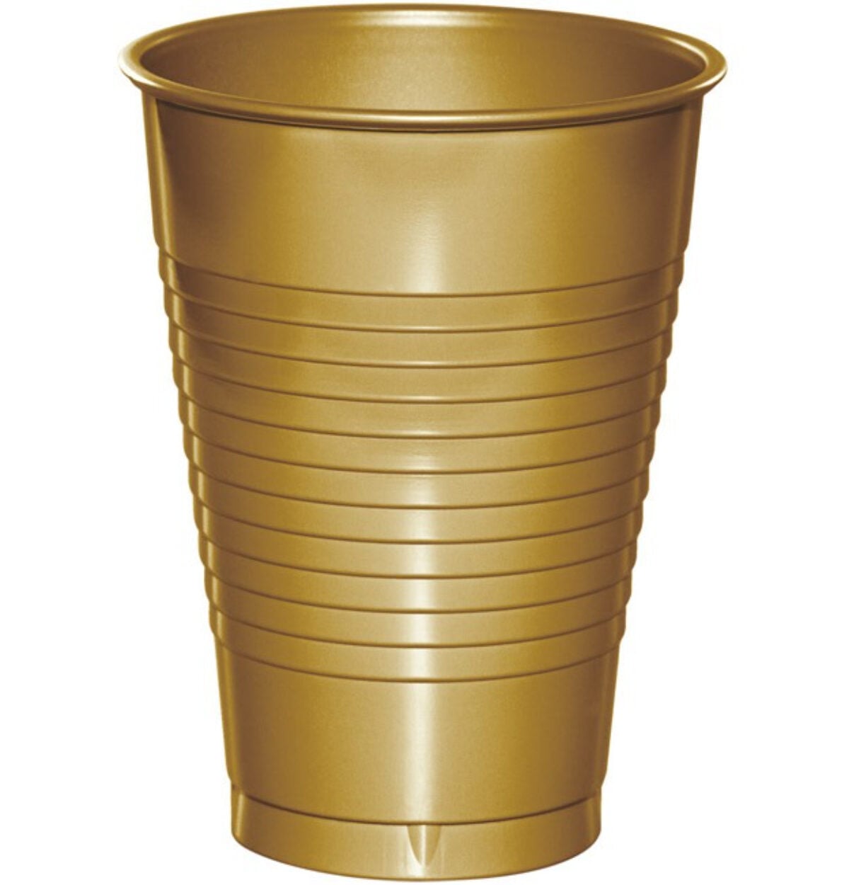 Glittering Gold 16oz Plastic Cups 20ct.