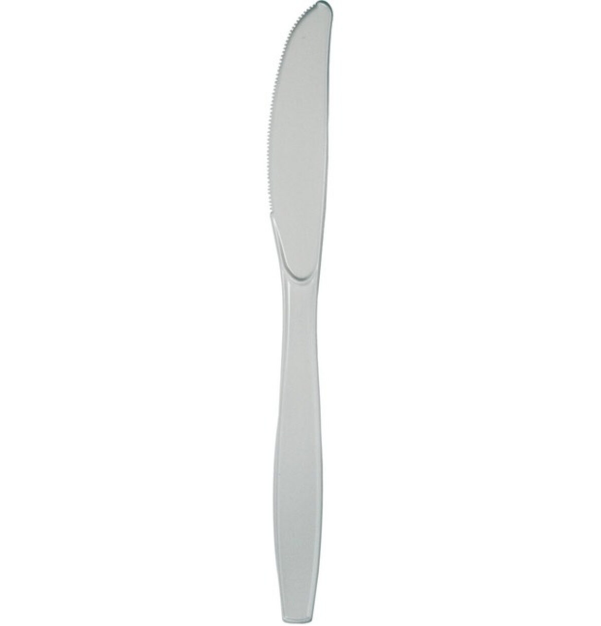 Shimmering Silver Plastic Knives 24ct.