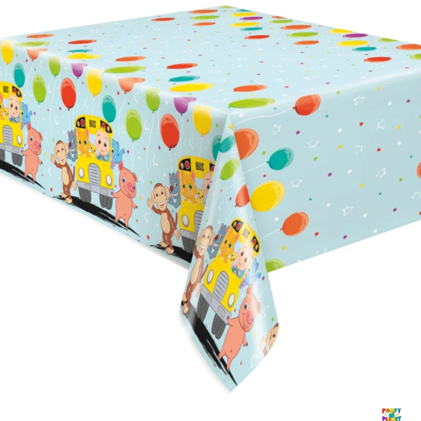Cocomelon Rectangular Plastic Table Cover 54" x 84"