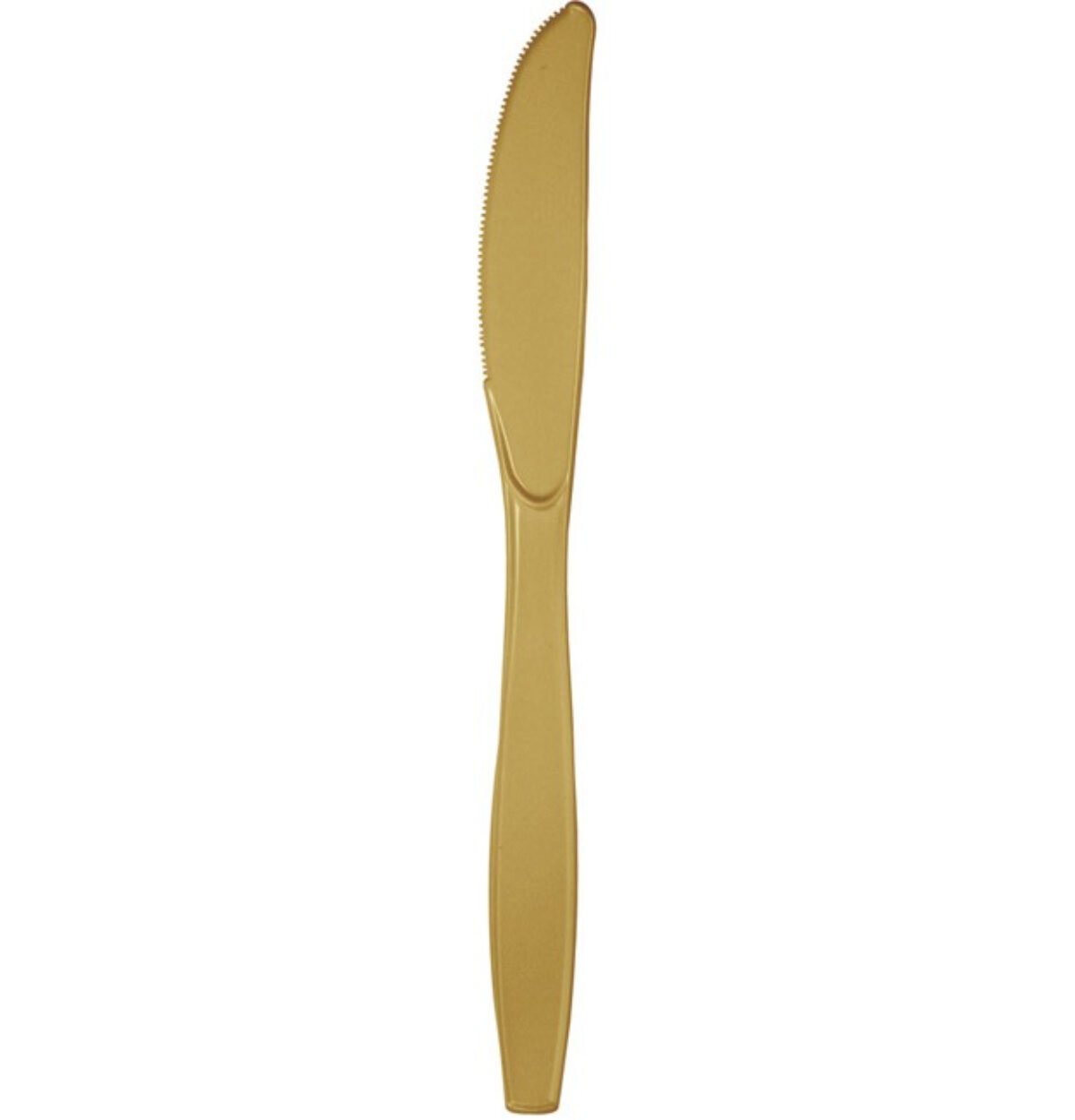 Glittering Gold Plastic Knives 24ct.