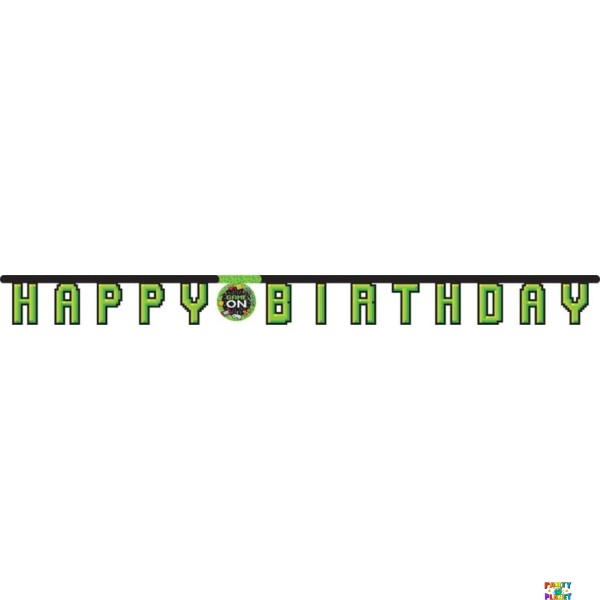 Gamer Birthday Controllers Banner 7 ft