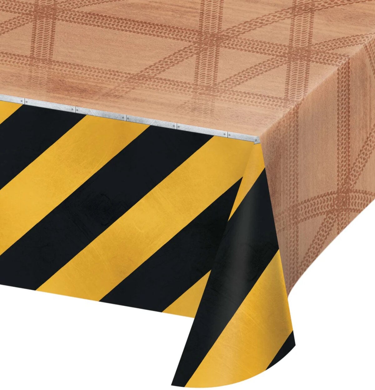 AOP 54 X 102 Big Dig Construction Plastic Table Cover