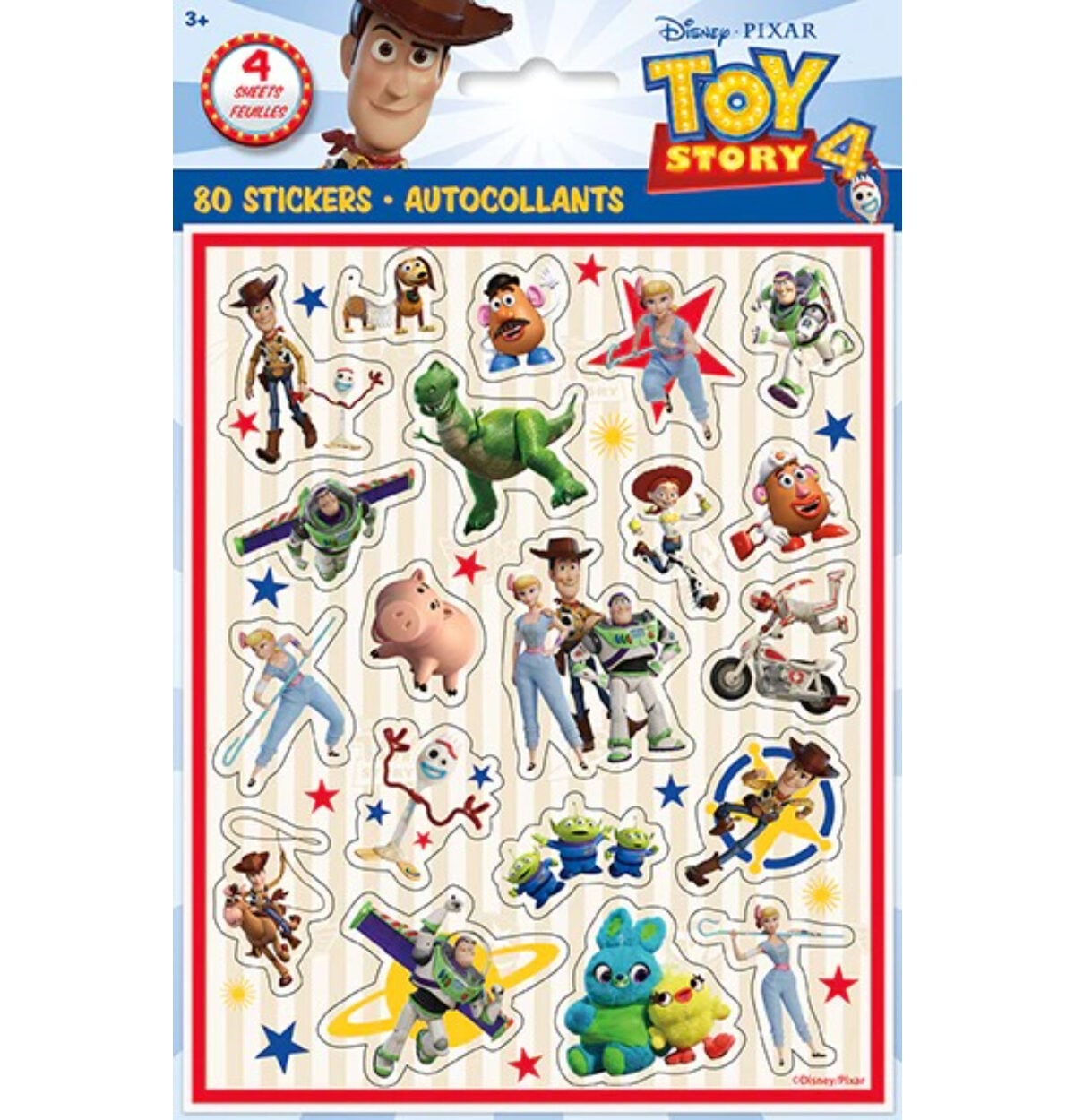 Disney Toy Story 4 Sticker Sheets 4ct.