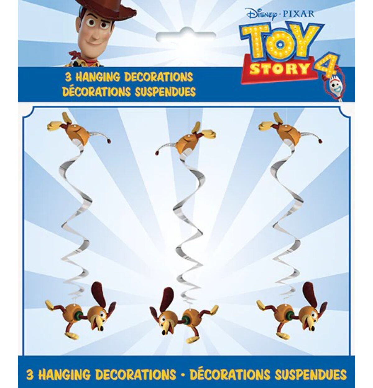 Disney Toy Story 4 Hanging Swirl Decorations 26" 3ct.