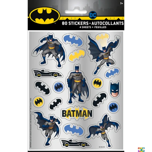 Batman Sticker Sheets 4ct.