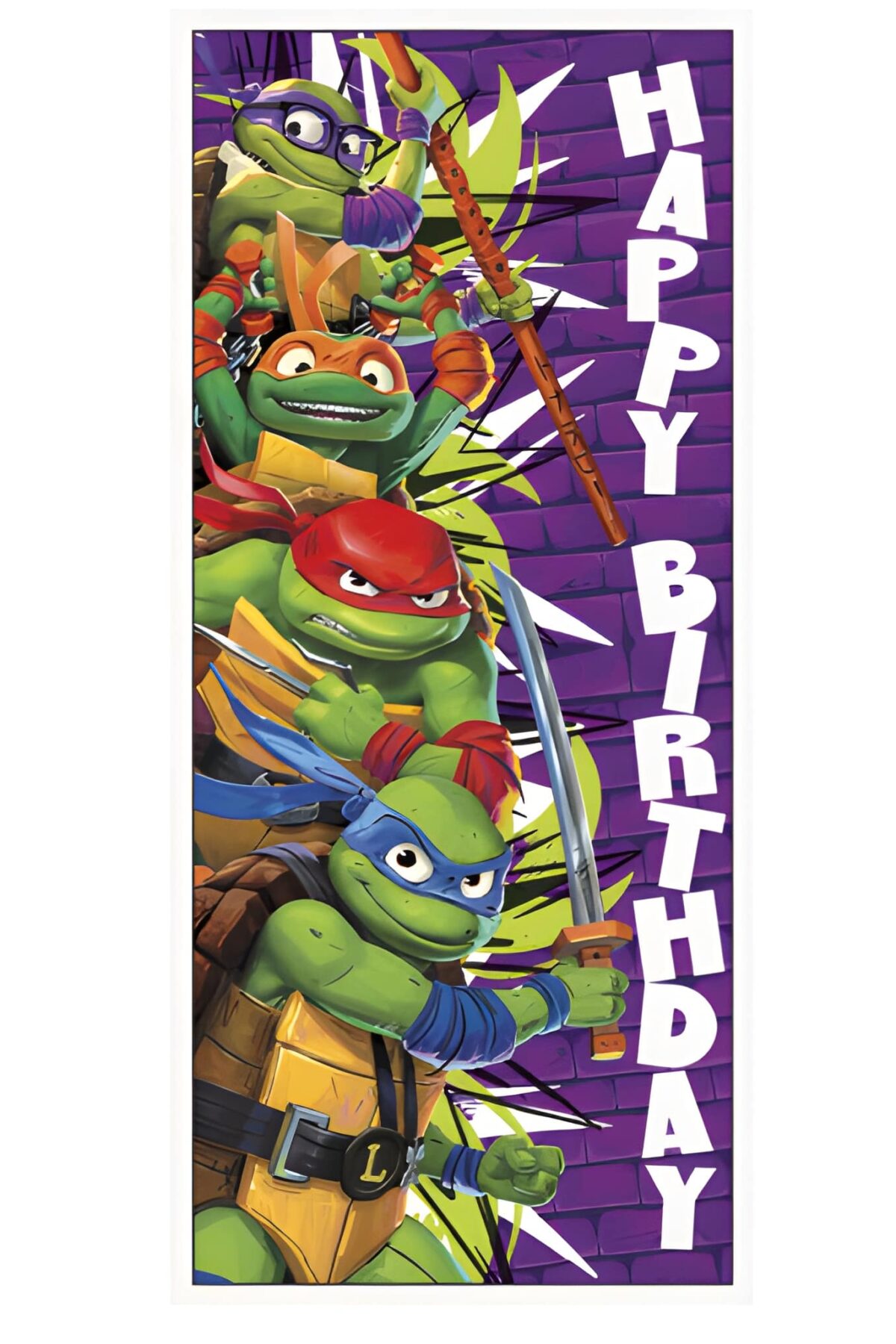 TMNT Mutant Mayhem Door Poster 27" x 60"