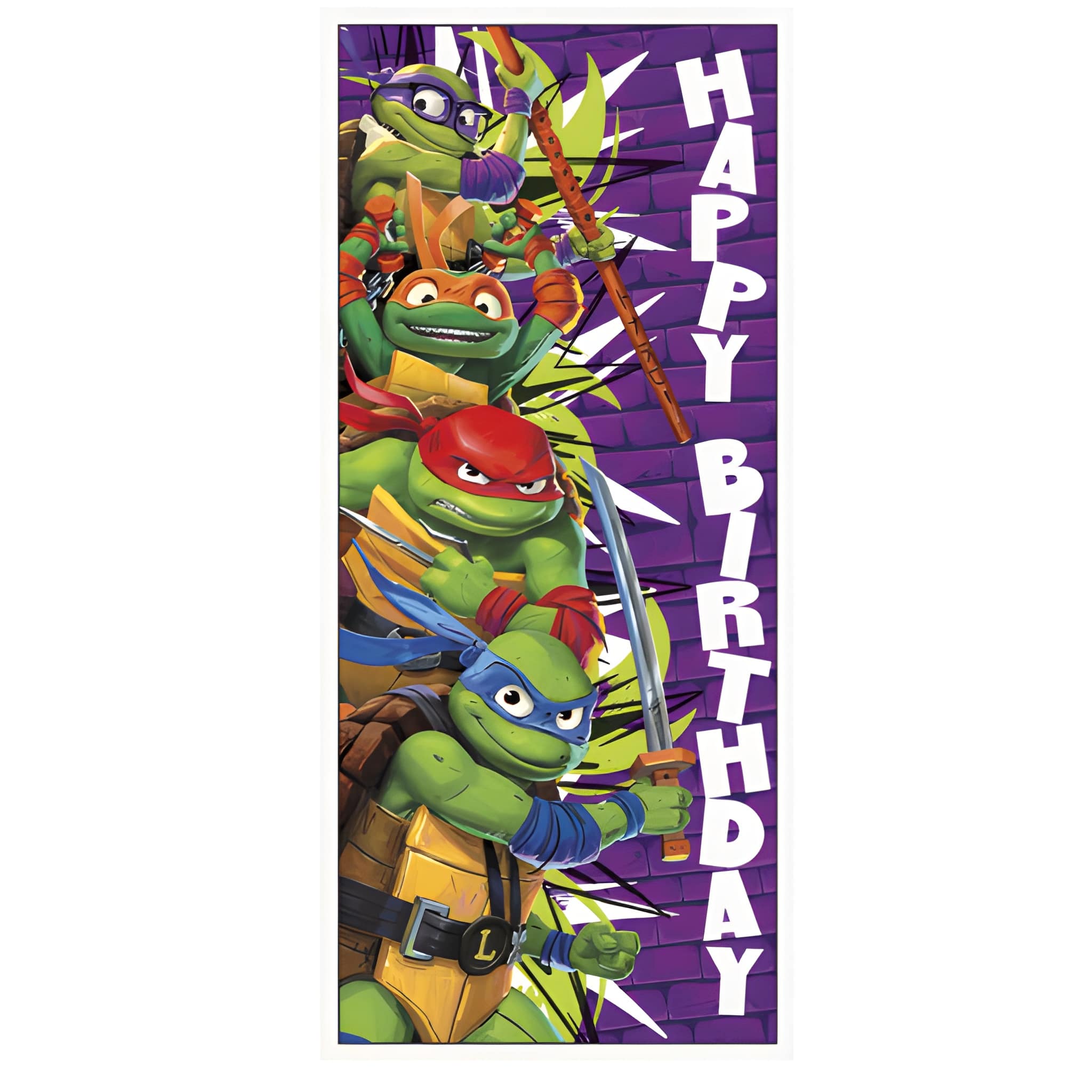 mwp33gl8gvukkyp8nydc.jpeg TMNT Mutant Mayhem Door Poster 27" x 60" - Image 1