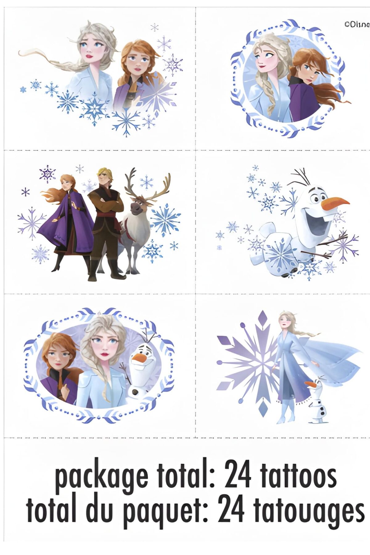 Disney Frozen 2 Tattoos 24ct.