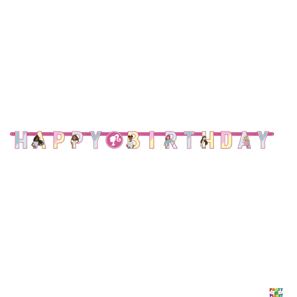 Barbie "Happy Birthday" Jointed Banner