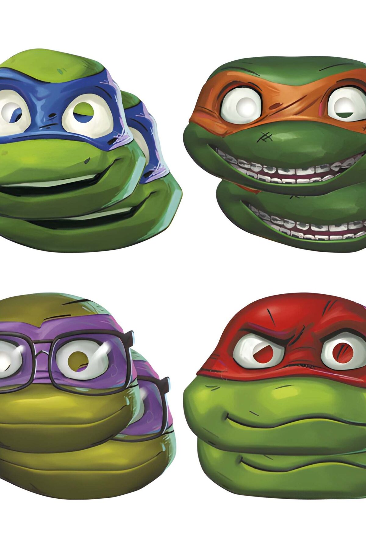 8CT. TMNT MUTANT MAYHAM PAPER MASK