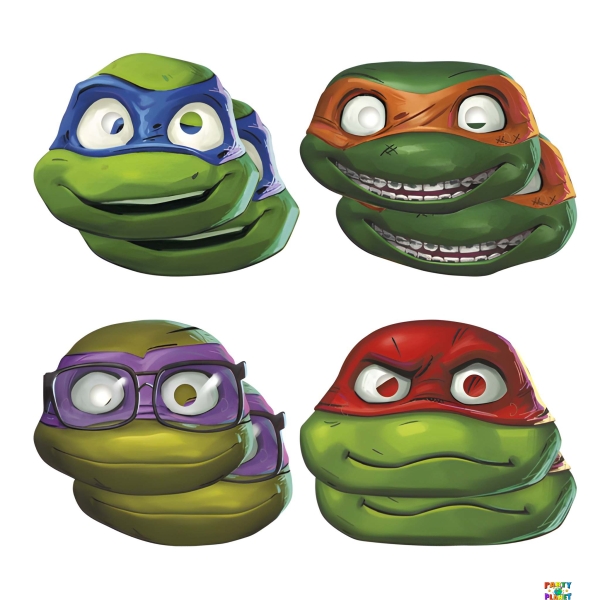 8CT. TMNT MUTANT MAYHAM PAPER MASK