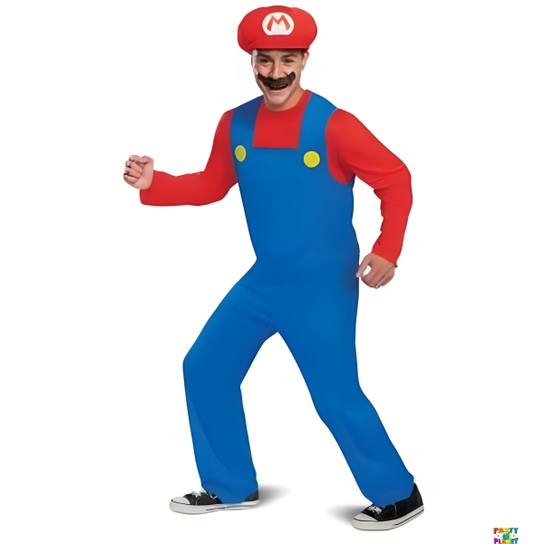 MARIO CLASSIC ADULT MEDIUM COSTUME 38 TO 40