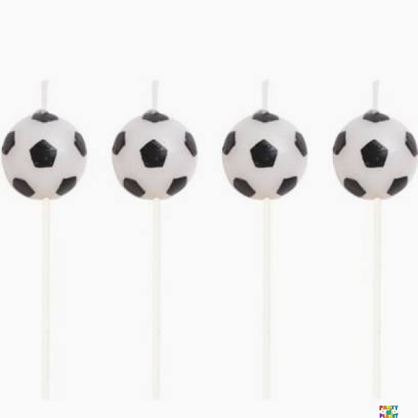 Soccer Candles on Pick (5pcs)
