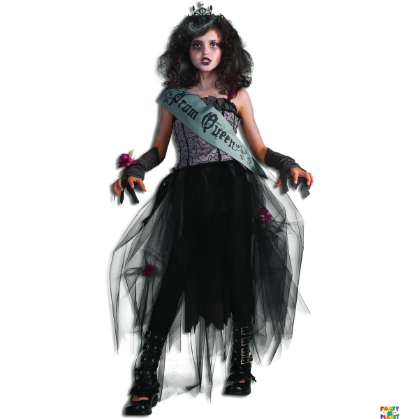 Gothic Prom Queen Child Costume - XL size 14-16