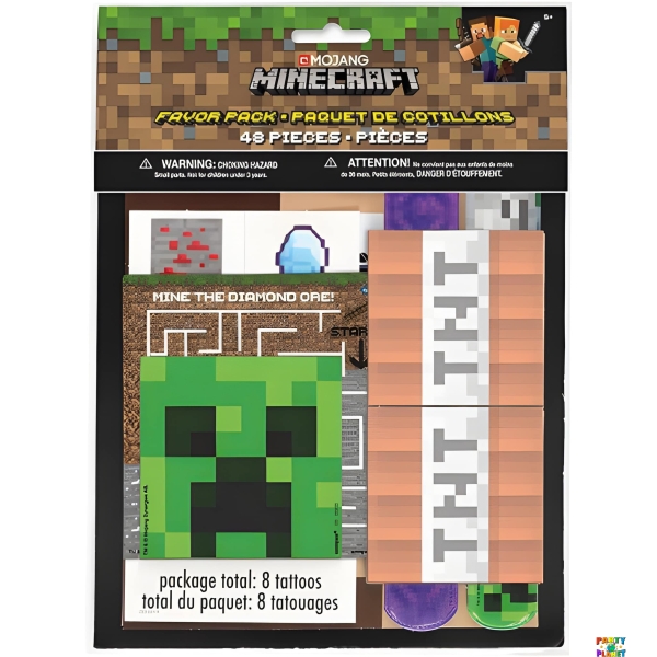 Minecraft Favor Pack 48pcs.