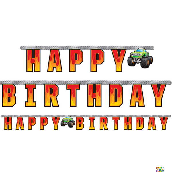 Monster Truck Rally Jointed Banner