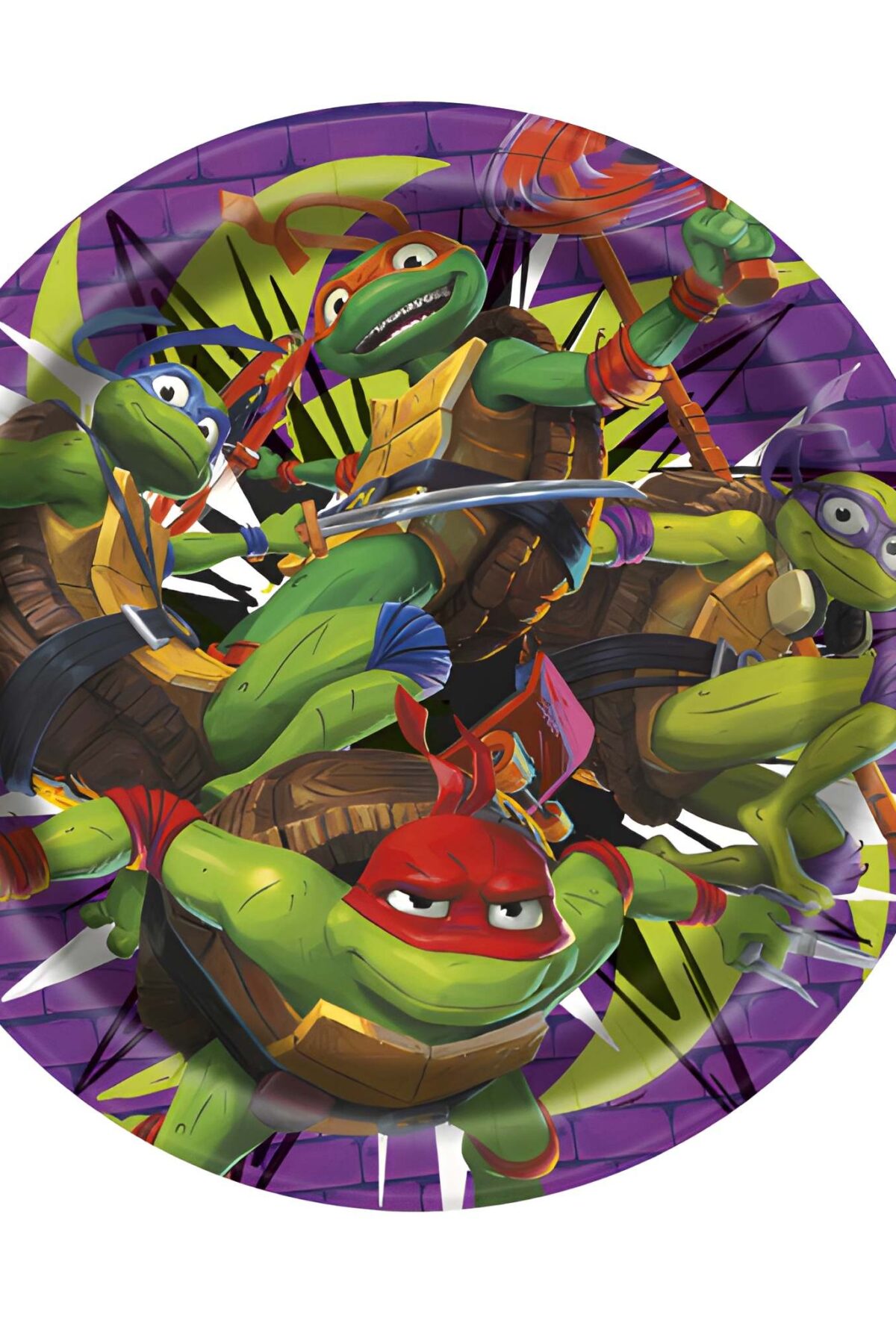 TMNT Mutant Mayhem Round 9" Dinner Plates 8ct.