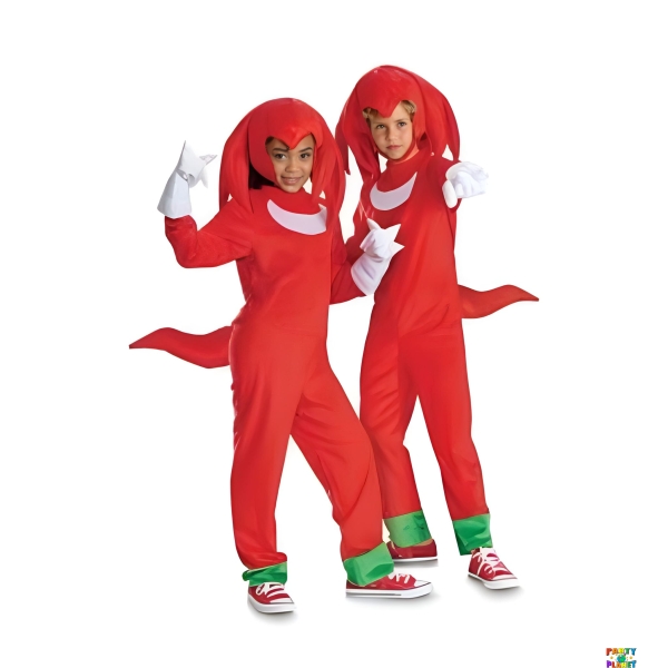 KNUCKLES SONIC PRIME DELUXE LARGE CHILD COSTUME 10 TO 12