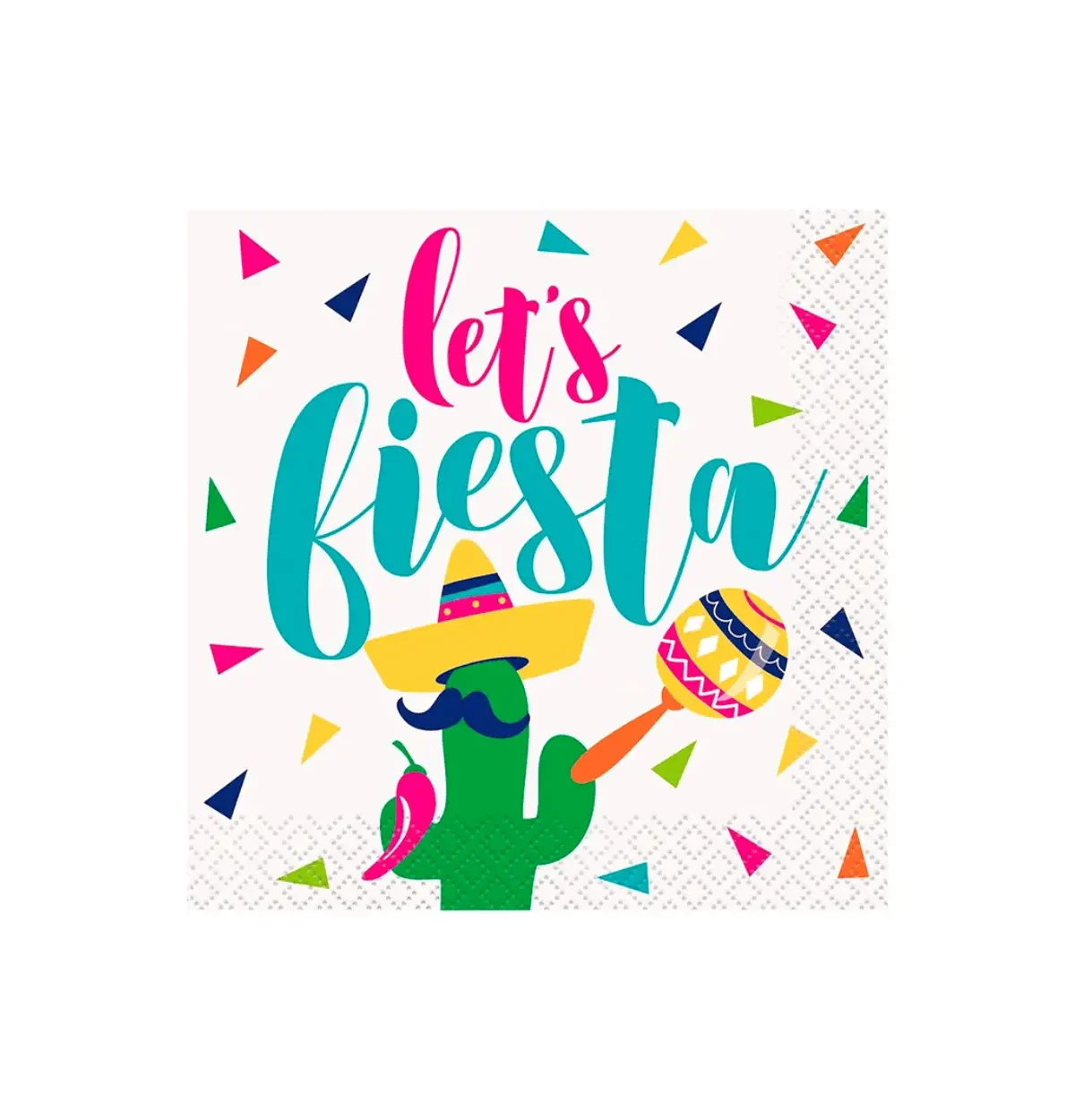Let's Fiesta Beverage Napkin 16ct.