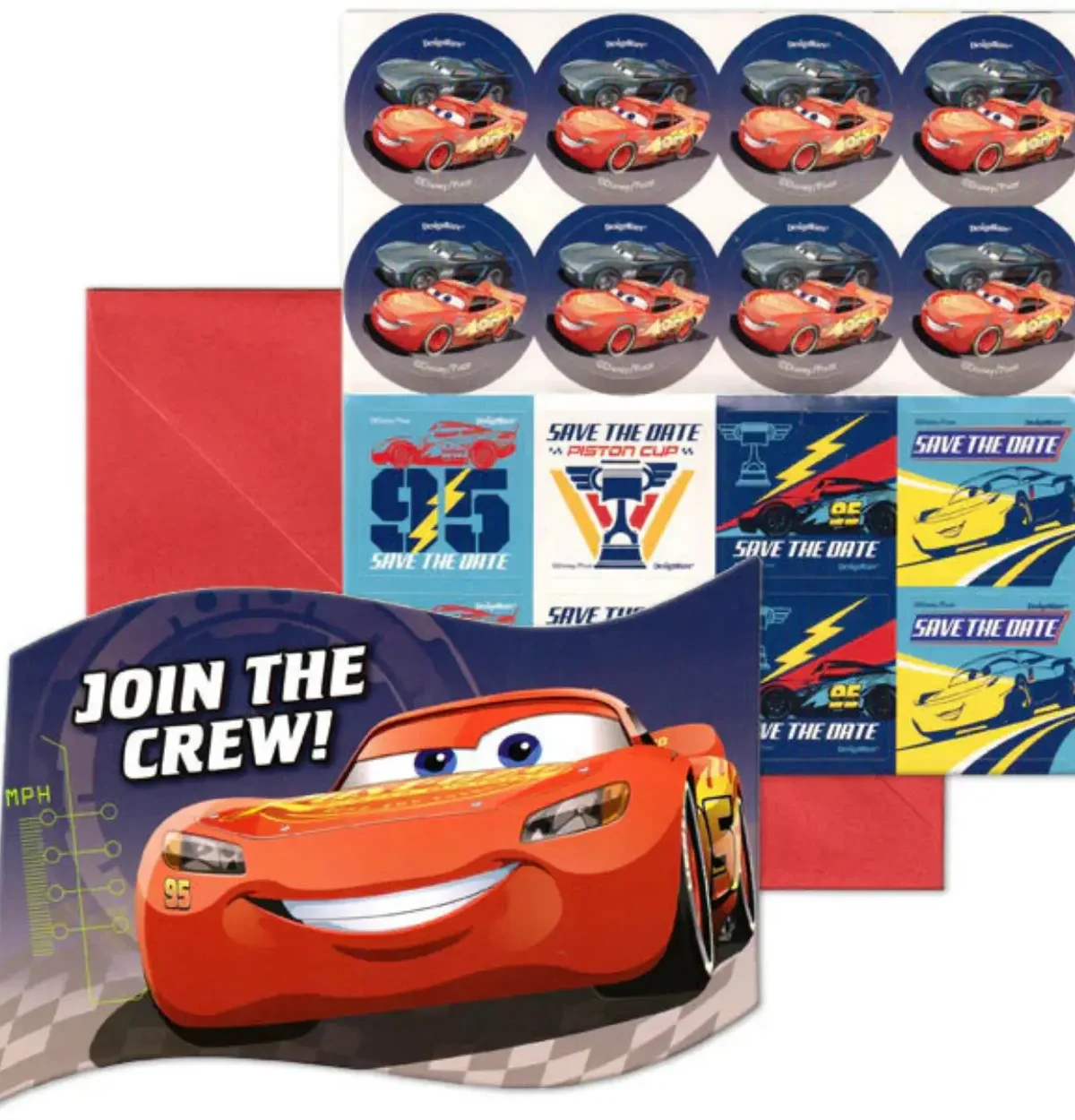 Disney Cars 3 Invitations 8ct.