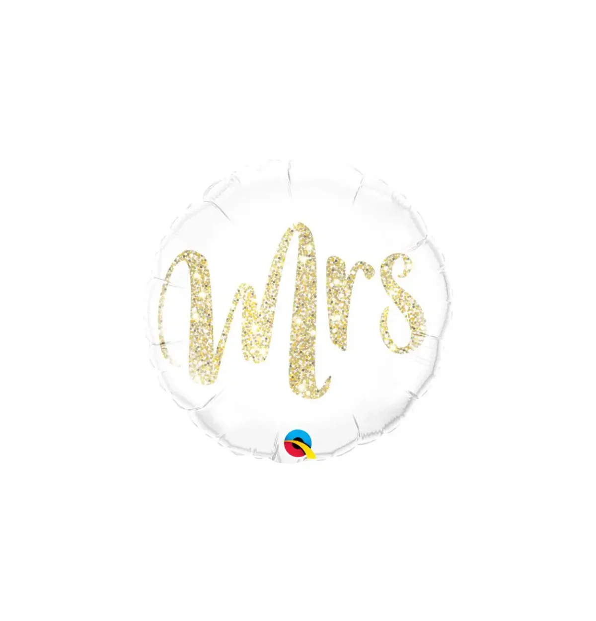 18" Mrs Glitter Gold balloon #407