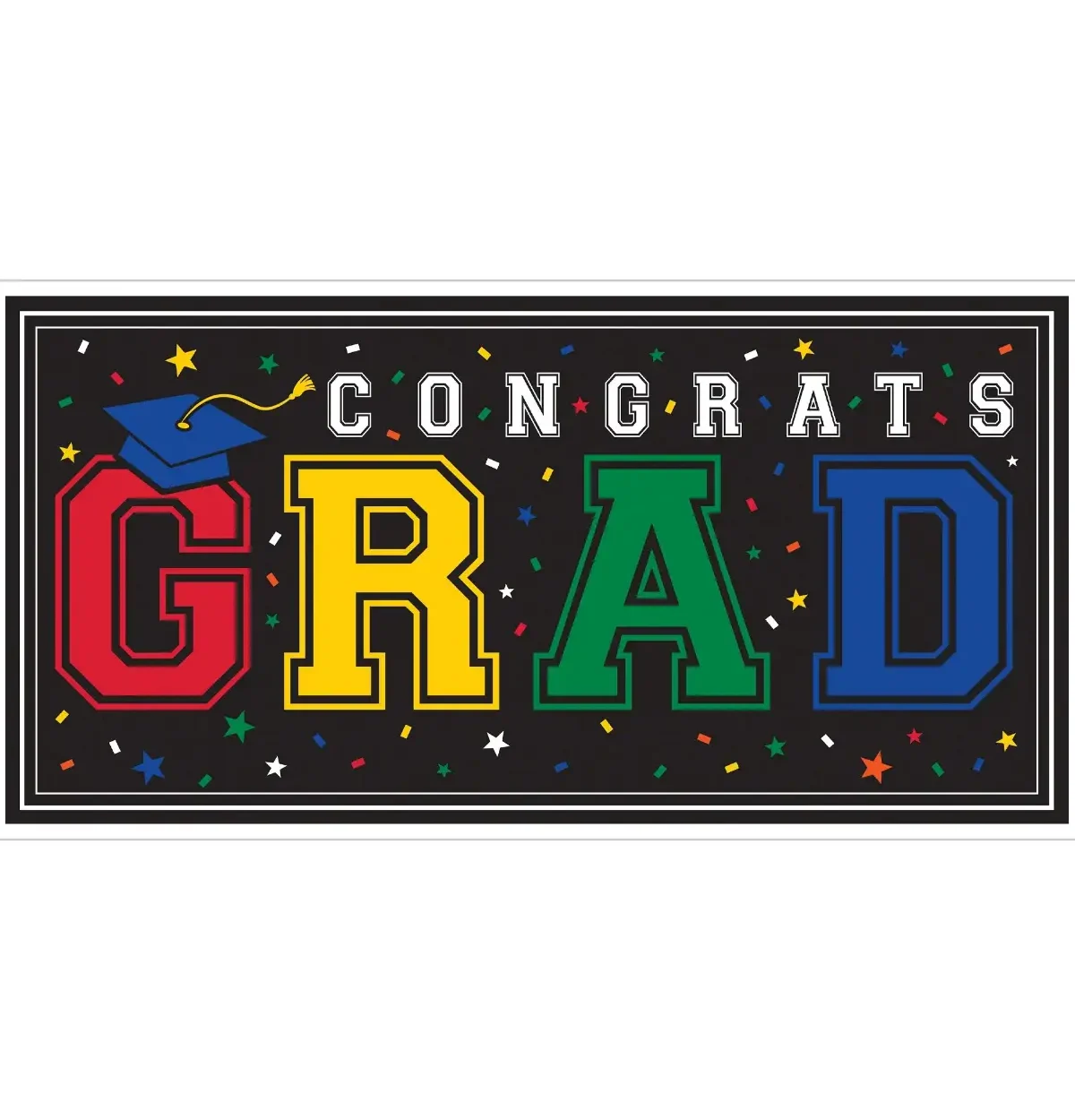 Grad Large Horizontal Banner - Multicolor