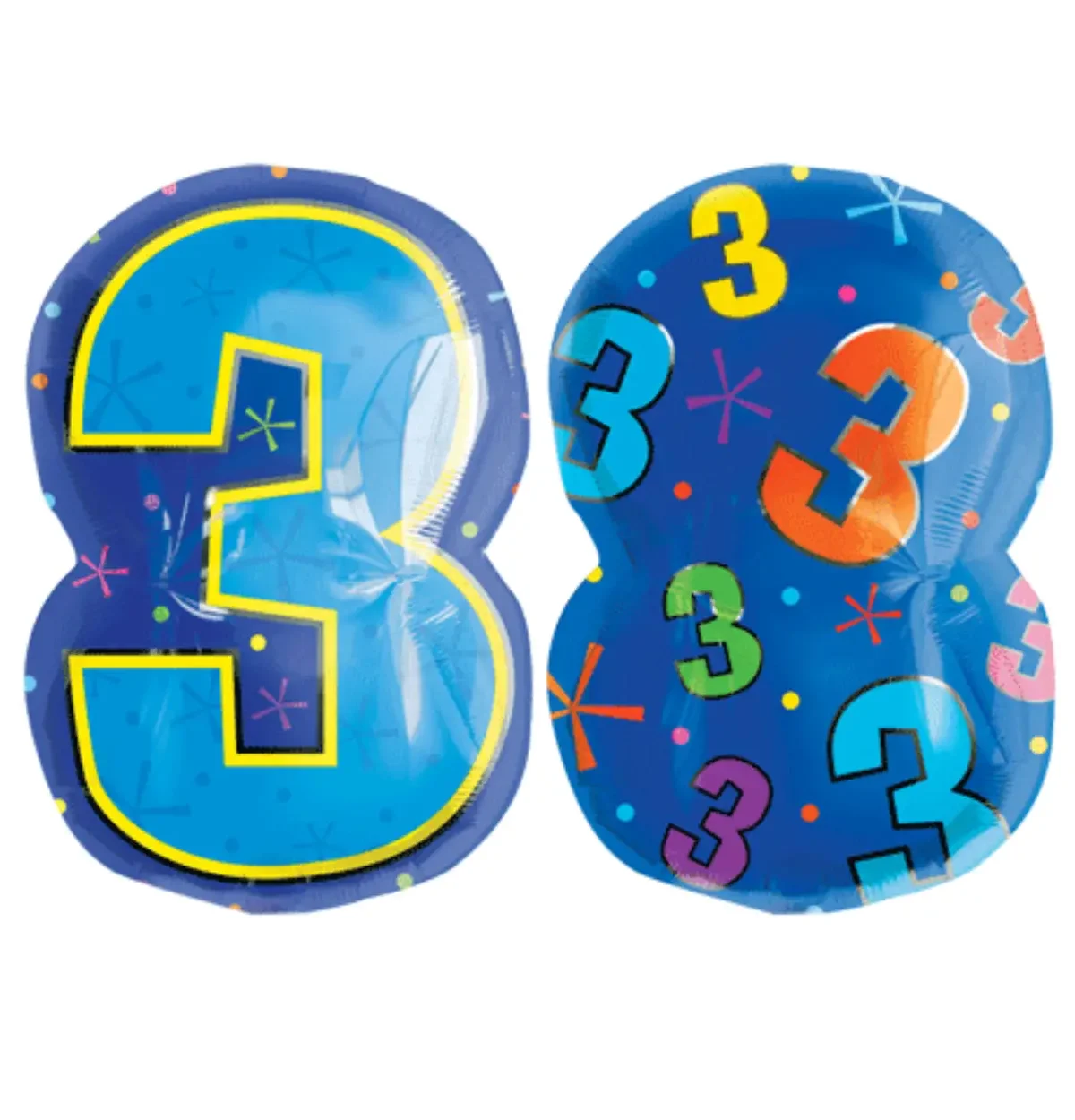 18" Jr Shape Number 3 Balloon #280