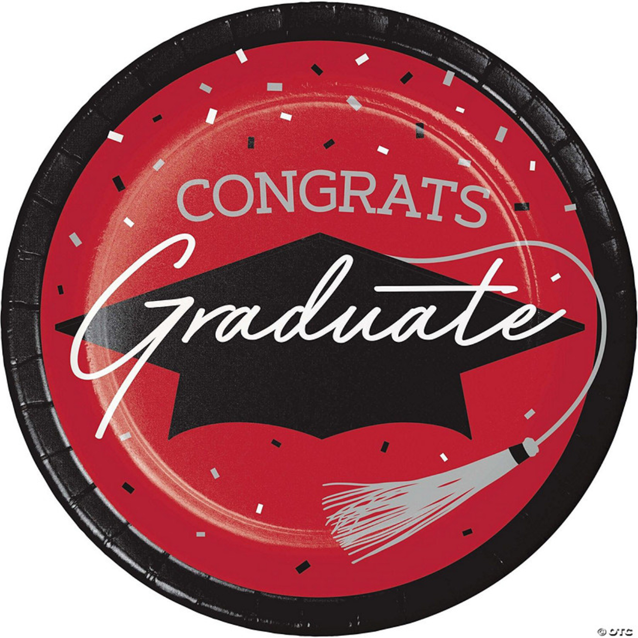 14606884-1.jpg SCHOOL SPIRIT CLASSIC RED PLATE 9IN 18CT. - Image 1