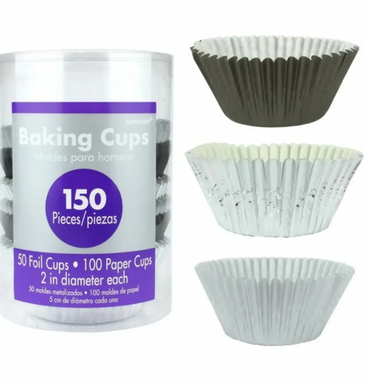 Cupcake Cases, Value Pack - Silver