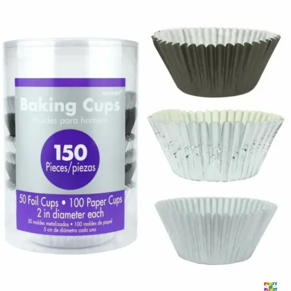 Cupcake Cases, Value Pack - Silver
