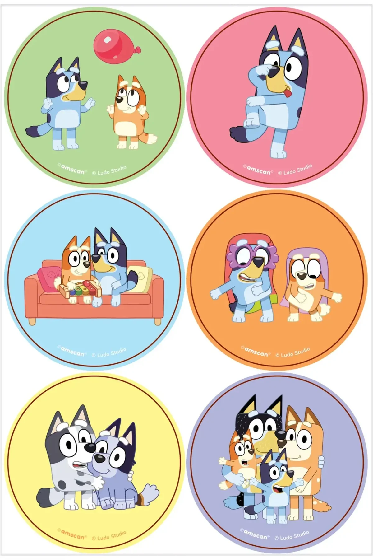 Bluey Stickers 24Pcs