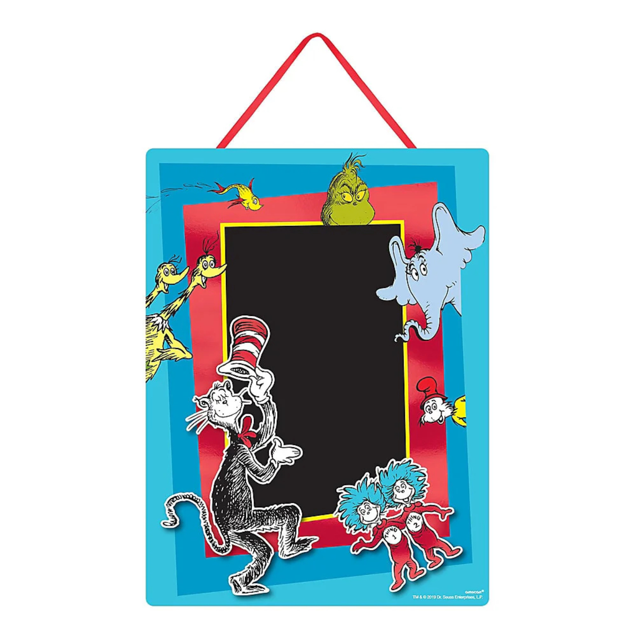 170228955-1_5000x-jpg.jpg Dr. Seuss Cardboard Easel Sign Chalkboard - Image 1