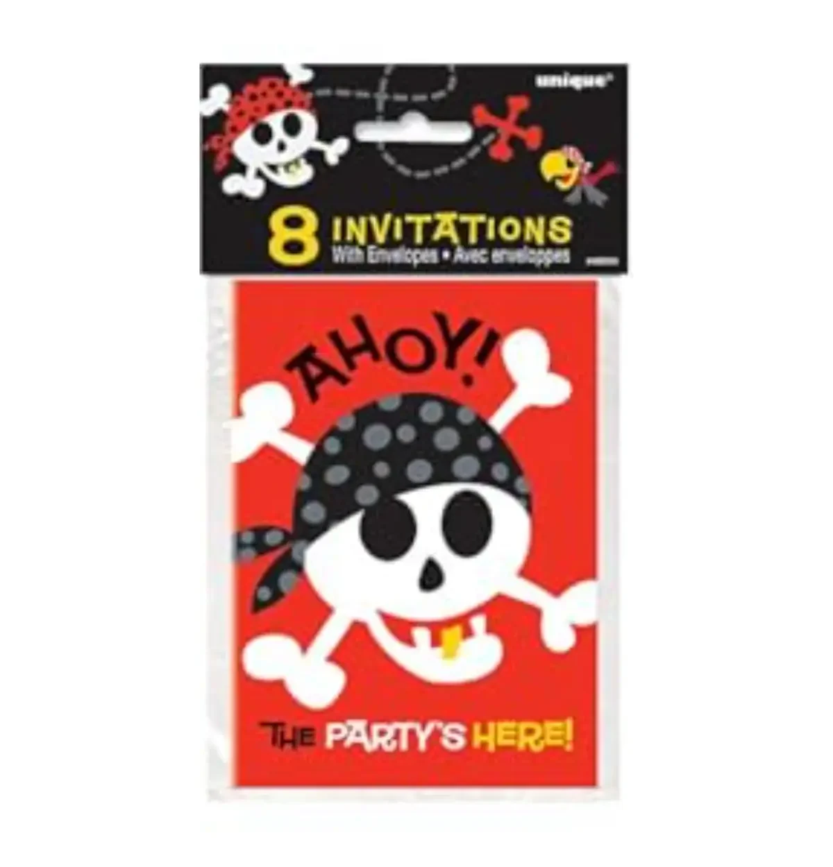 Pirate Fun Invites 8ct