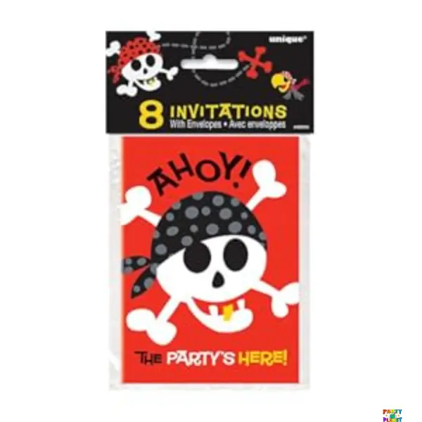 Pirate Fun Invites 8ct