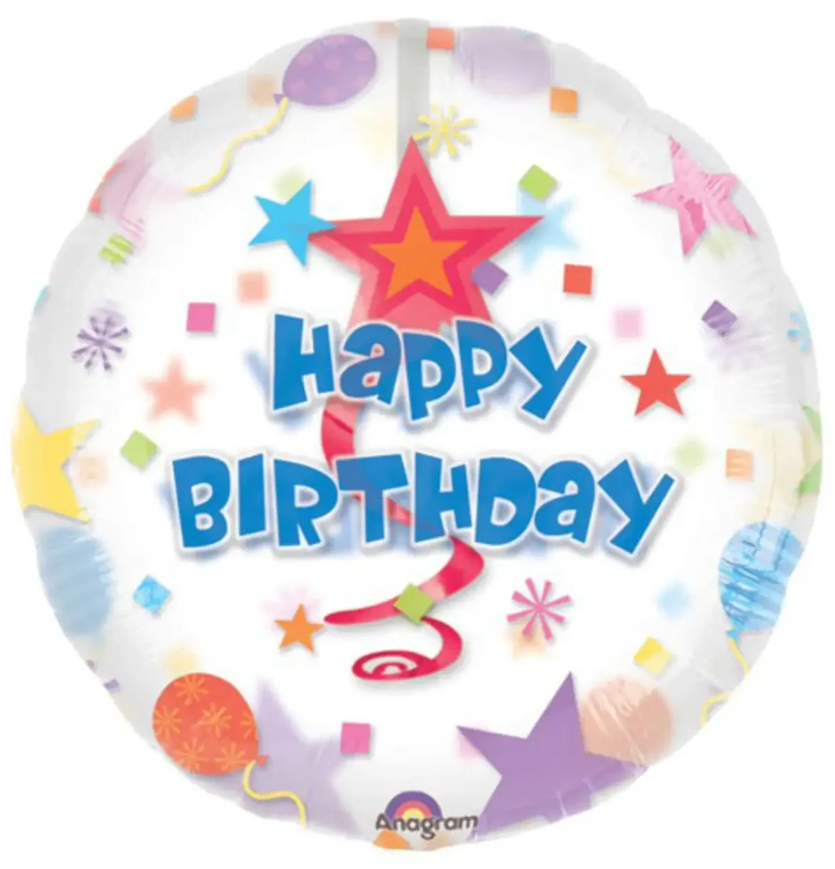 32" Birthday Swirl Insider Dangler balloon #269