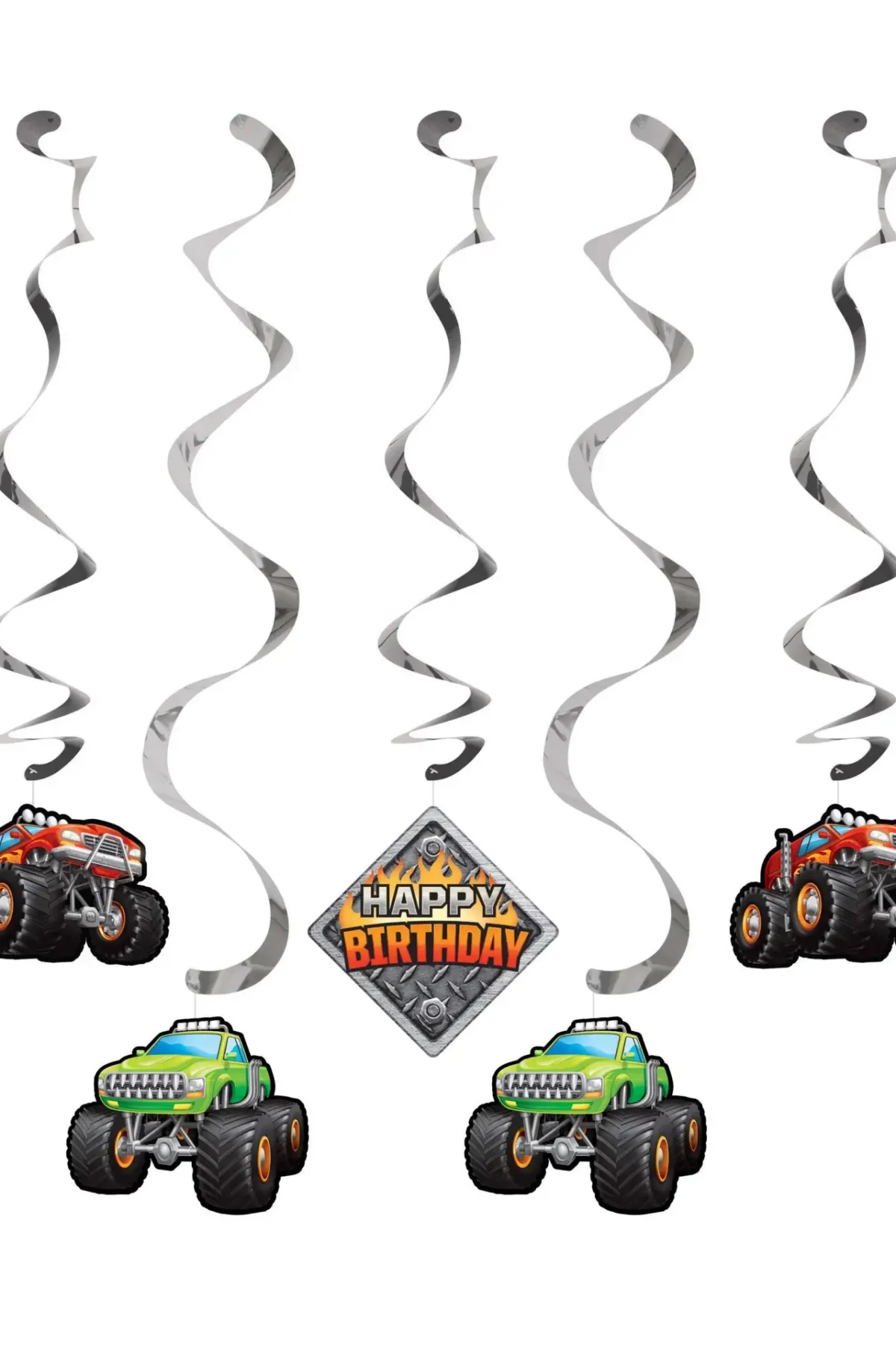 Monster Truck Rally Dizzy Danglers 5PCS