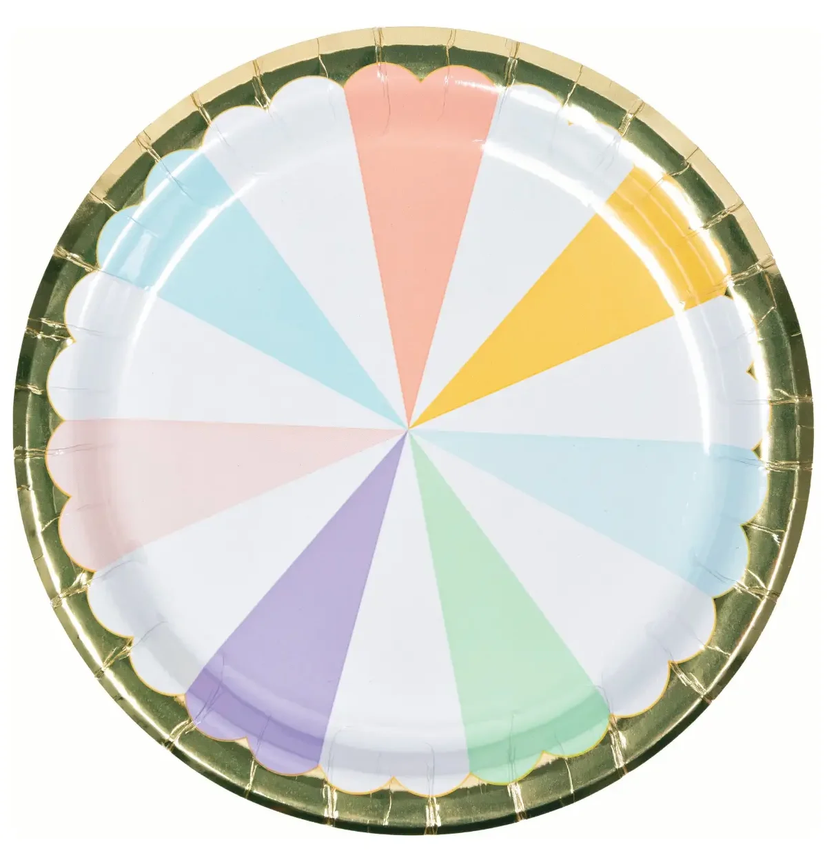 Pastel Celebrations Scalloped 9" Plates 8ct