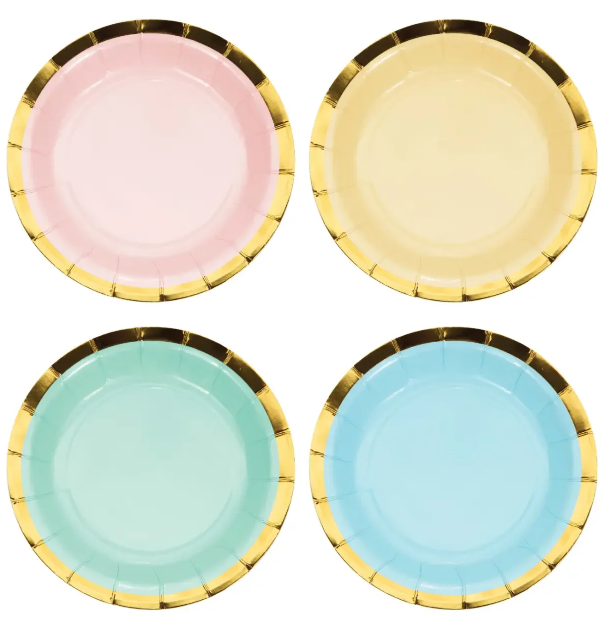 PASTEL CELEBRATIONS 7IN PLATES 8CT.