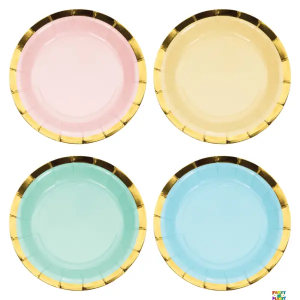 PASTEL CELEBRATIONS 7IN PLATES 8CT.