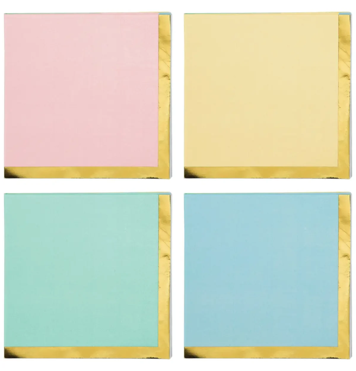 Pastel Celebrations Foil-Lined Beverage Napkins 16ct.