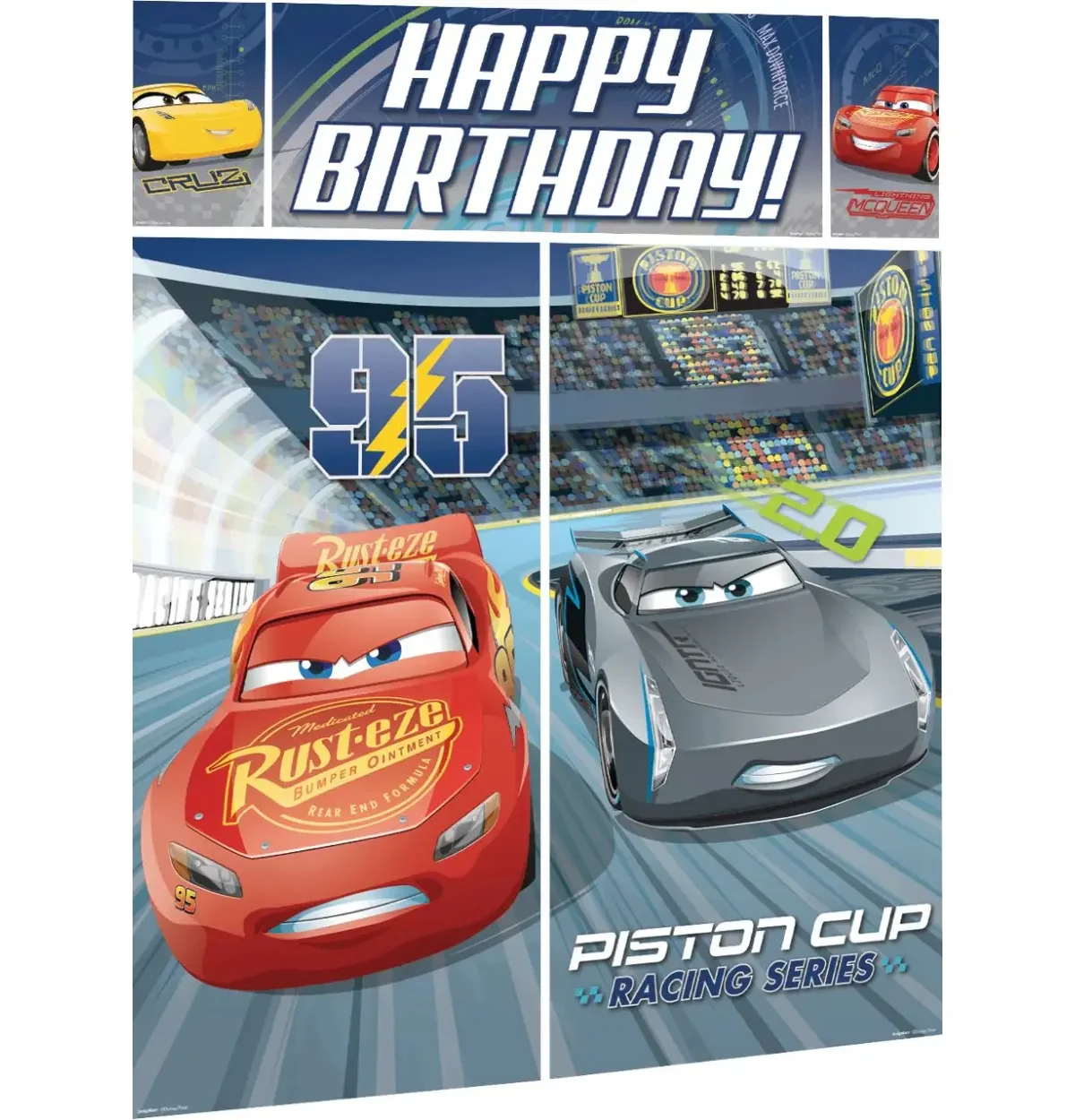 ©DISNEY CARS 3 Scene Setters® Wall Decorating Kit