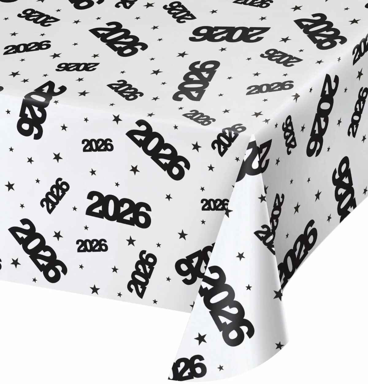 2026 Clear Plastic Table Cover 1ct.