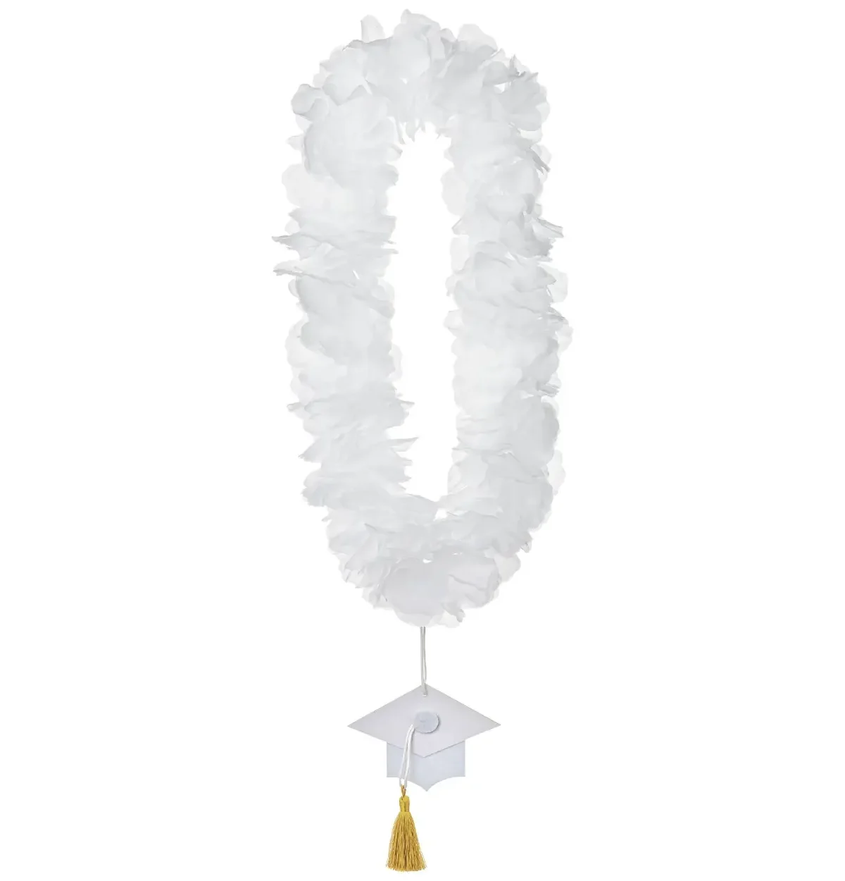 Grad School Spirit Lei - White