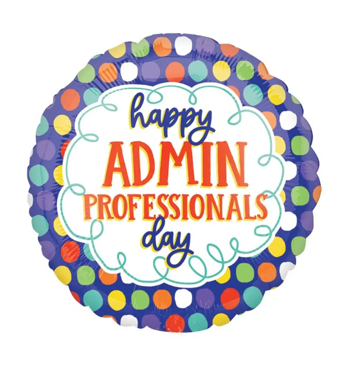 17" Admin Professionals Day Dots Balloon #391